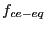 $ f_{ce-eq}$